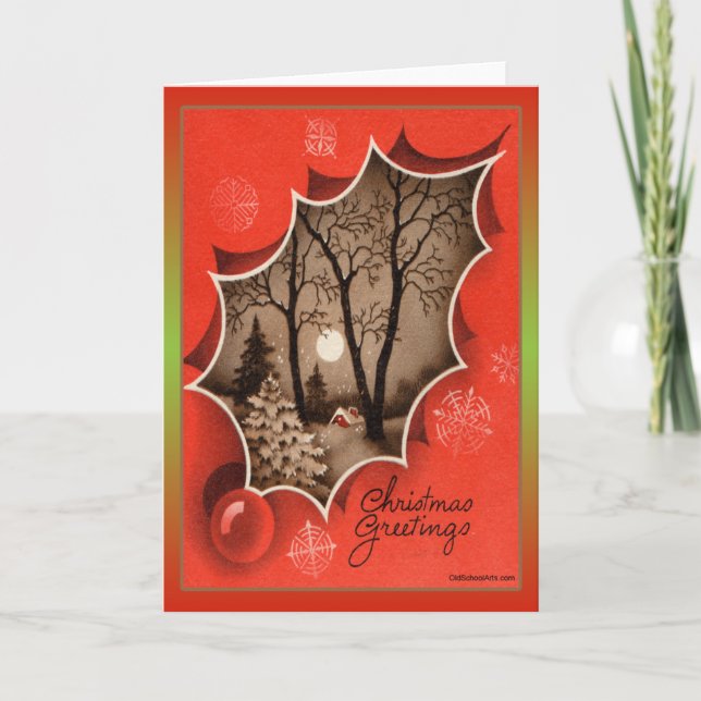 Weihnachtskarte Feiertagskarte (Vorderseite)