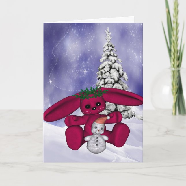 Weihnachtskarte Feiertagskarte (Vorderseite)