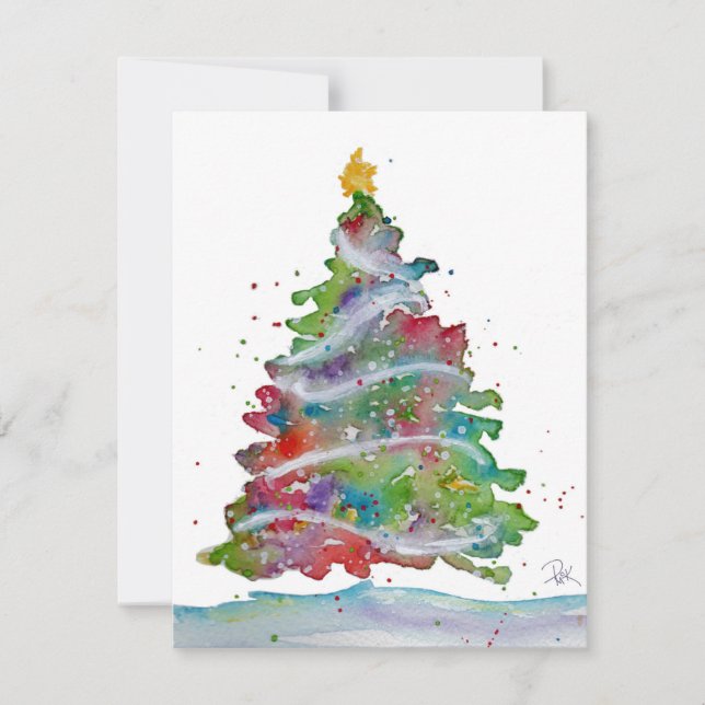 Weihnachtskarte Feiertagskarte (Vorderseite)