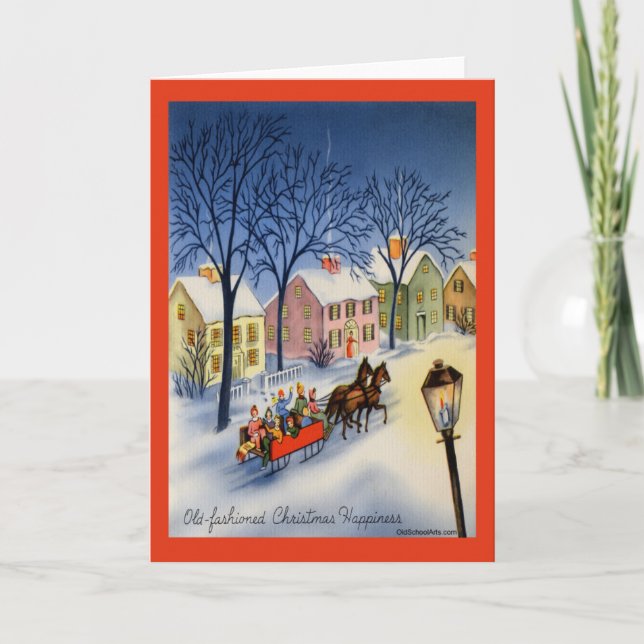 Weihnachtskarte Feiertagskarte (Vorderseite)