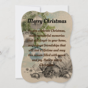 Weihnachtskarte Feiertagskarte