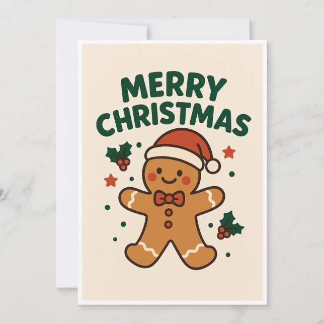 Weihnachtskarte Feiertagskarte (Vorderseite)