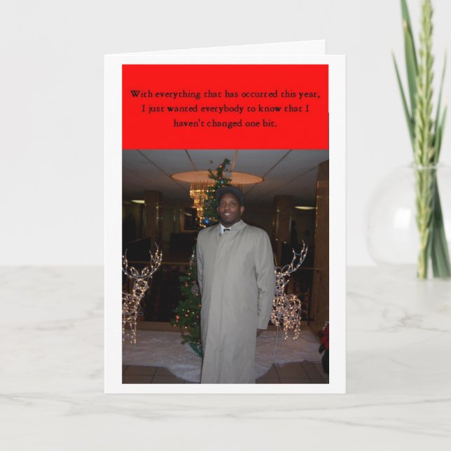 Weihnachtskarte Feiertagskarte (Vorderseite)