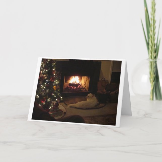 Weihnachtskarte Feiertagskarte (Vorderseite)