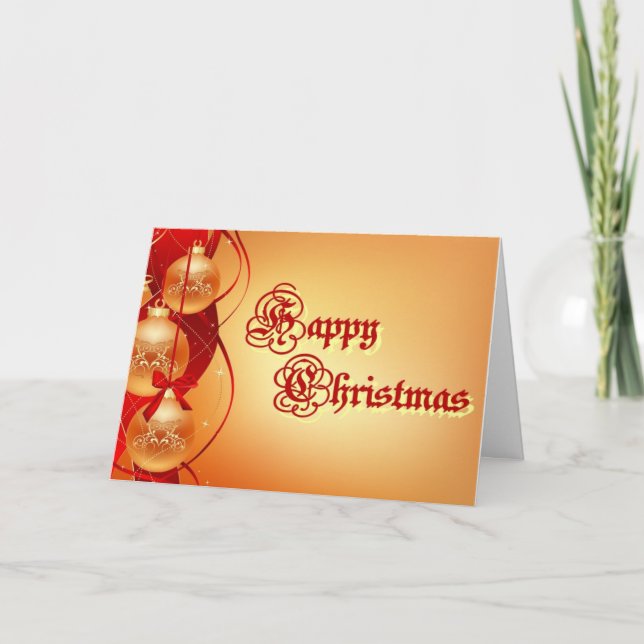 Weihnachtskarte Feiertagskarte (Vorderseite)