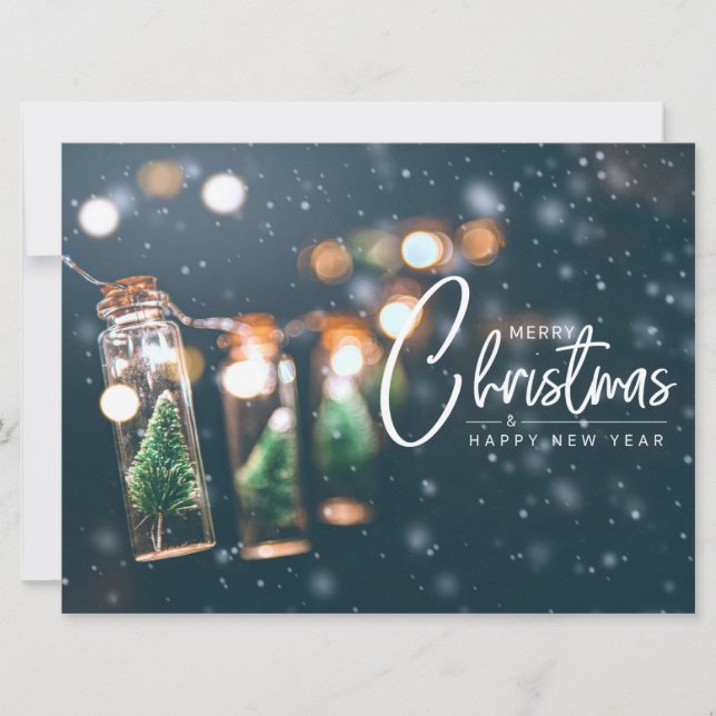 Weihnachtskarte Feiertagskarte (Vorderseite)