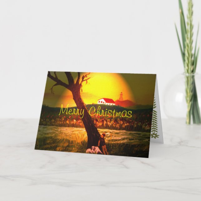 Weihnachtskarte Feiertagskarte (Vorderseite)