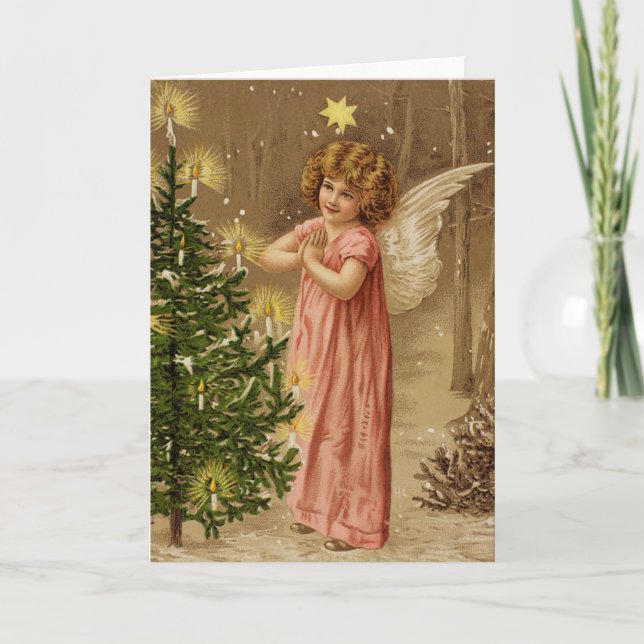 Weihnachtskarte Feiertagskarte (Vorderseite)