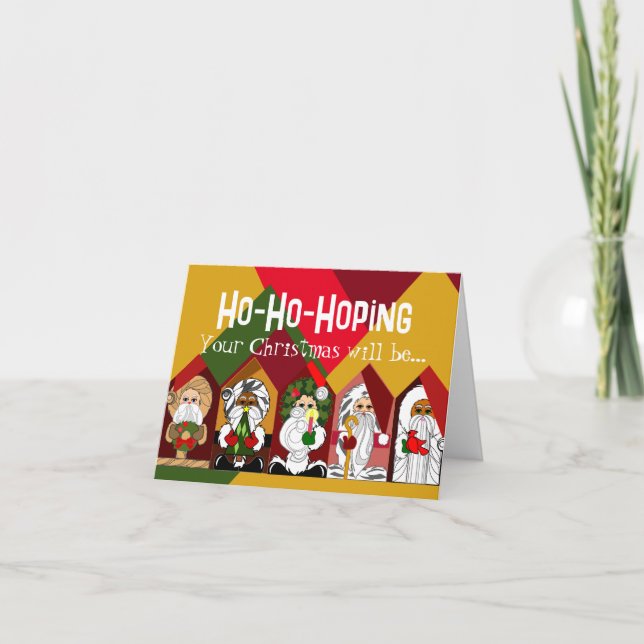 Weihnachtskarte Feiertagskarte (Vorderseite)