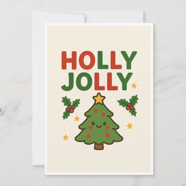 Weihnachtskarte Feiertagskarte (Vorderseite)