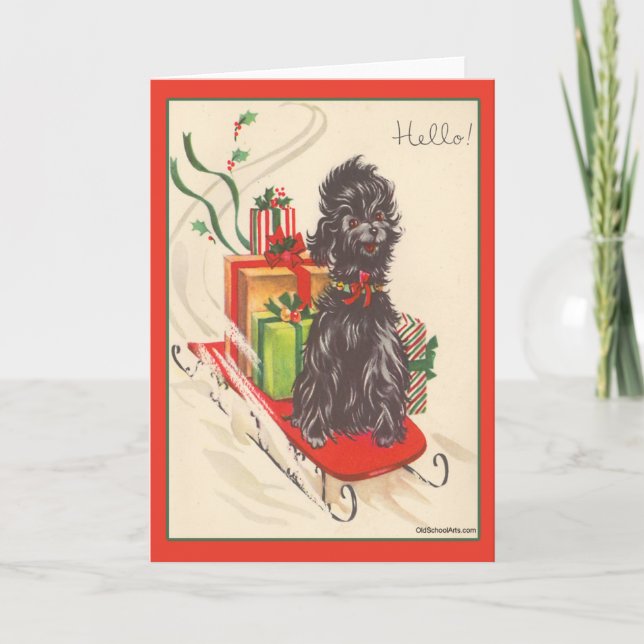 Weihnachtskarte Feiertagskarte (Vorderseite)