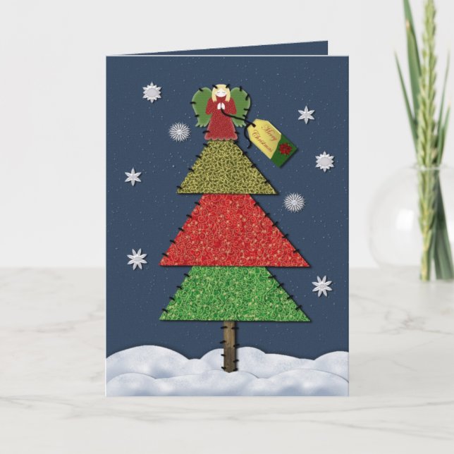 Weihnachtskarte Feiertagskarte (Vorderseite)