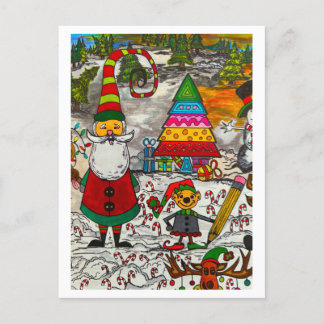 Weihnachtskarte Feiertagspostkarte