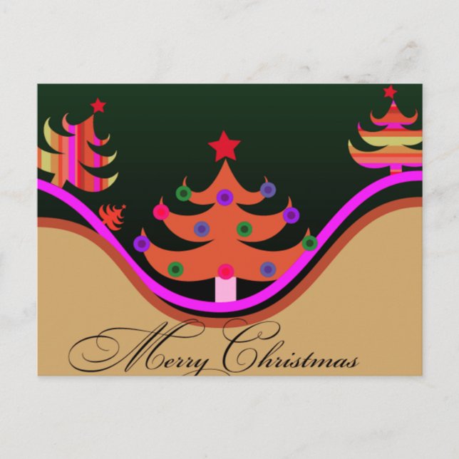 Weihnachtskarte Feiertagspostkarte (Vorderseite)