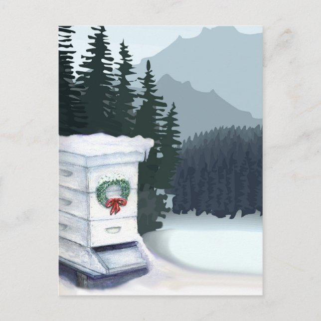 Weihnachtskarte Feiertagspostkarte (Vorderseite)