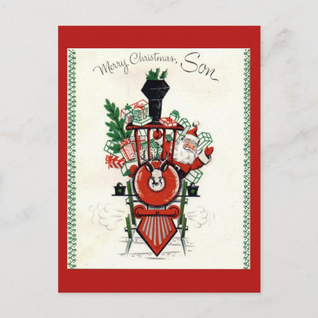 Weihnachtskarte Feiertagspostkarte (Vorderseite)