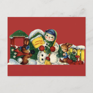 Weihnachtskarte Feiertagspostkarte