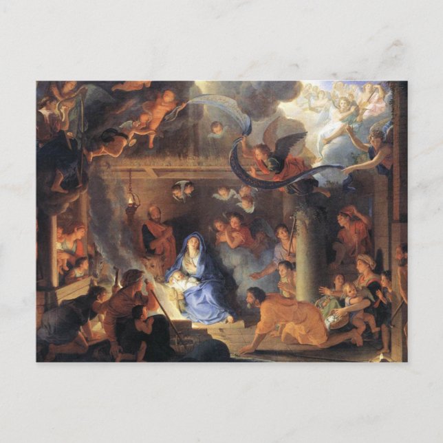 Weihnachtskarte Feiertagspostkarte (Vorderseite)