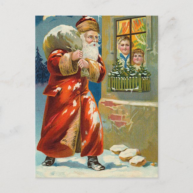 Weihnachtskarte Feiertagspostkarte (Vorderseite)
