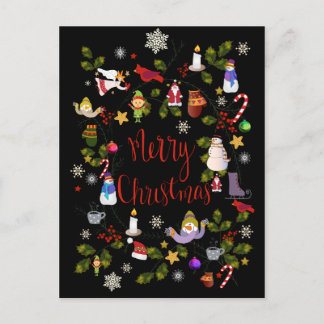 Weihnachtskarte Feiertagspostkarte