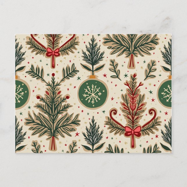 Weihnachtskarte Feiertagspostkarte (Vorderseite)