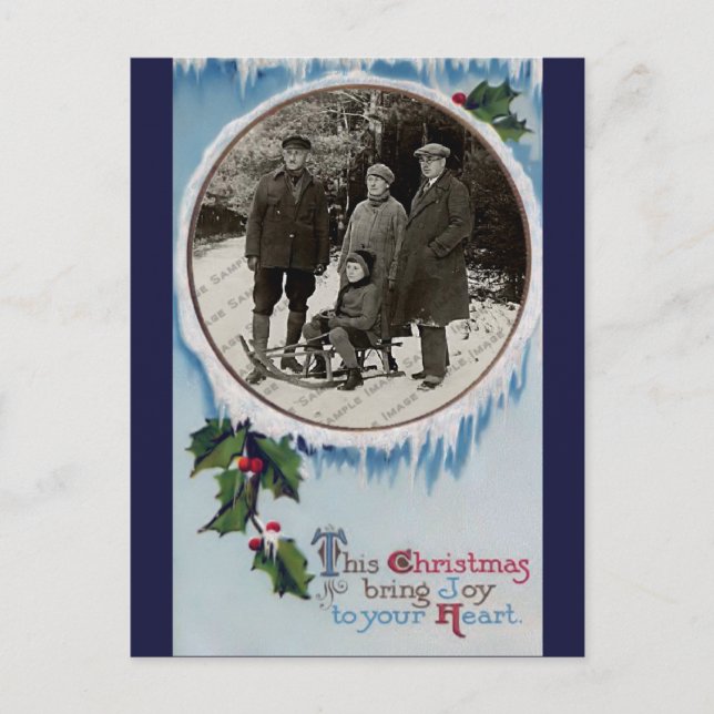 Weihnachtskarte Feiertagspostkarte (Vorderseite)