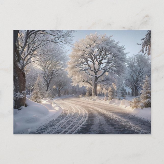 Weihnachtskarte Feiertagspostkarte (Vorderseite)