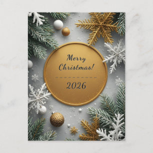 Weihnachtskarte Festlich Feiertagspostkarte