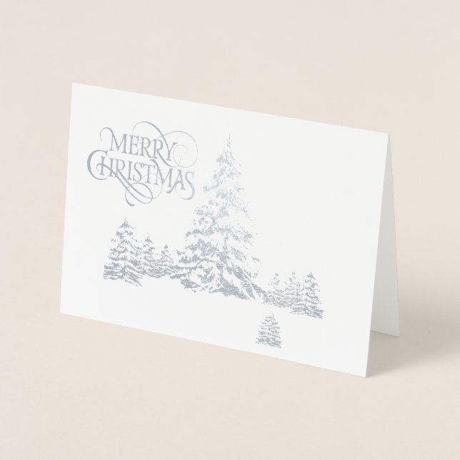 Weihnachtskarte Folienkarte (Vorderseite)