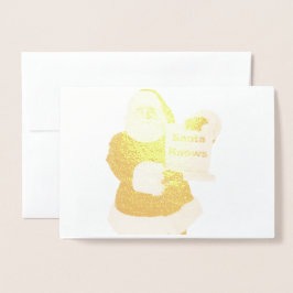 Weihnachtskarte Folienkarte