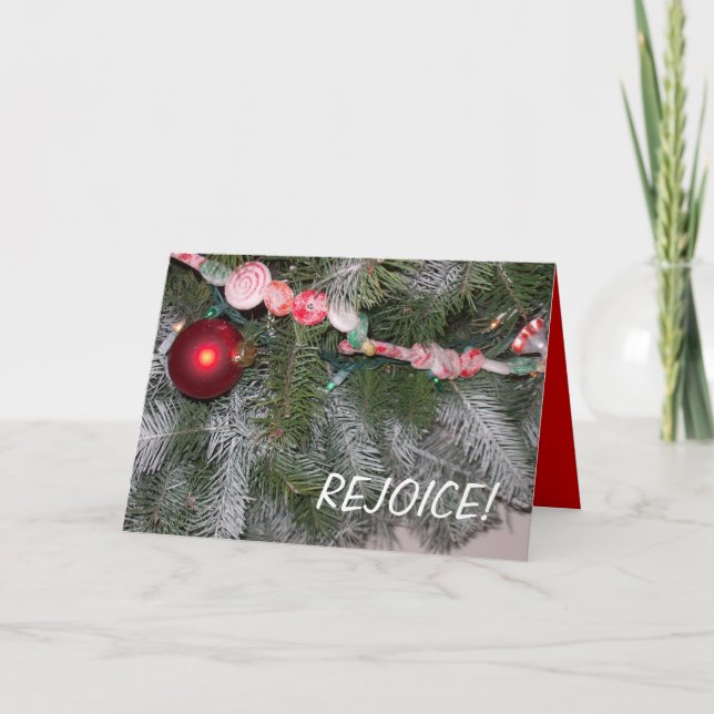 Weihnachtskarte/Freude Feiertagskarte (Vorderseite)