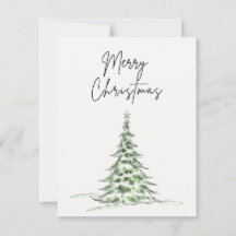 Weihnachtskarte "Frohe Weihnachten" - Baum