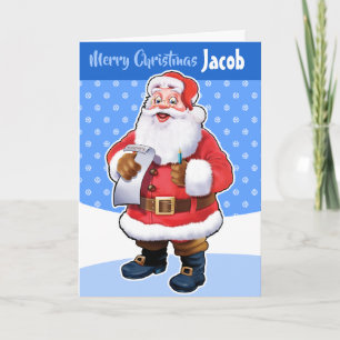 Weihnachtskarte "Frohe Weihnachten dein Name" Karte