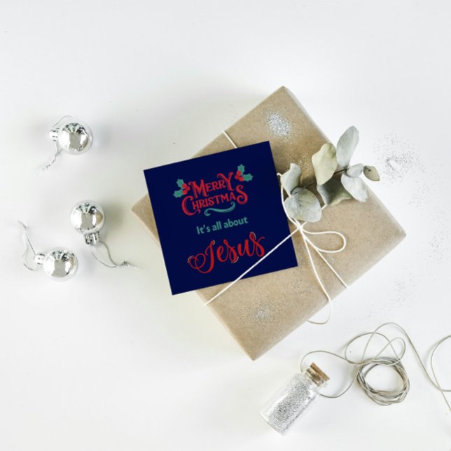 Weihnachtskarte: Frohe Weihnachten handelt von Jes (Von Creator hochgeladen)