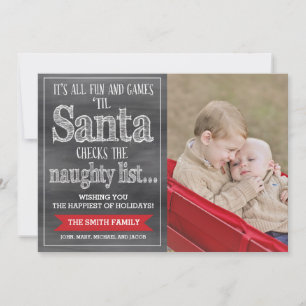 Weihnachtskarte Funny, Holiday Foto Card Feiertagskarte