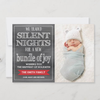 Weihnachtskarte Funny, Weihnachts-Fotokarte, Baby Feiertagskarte