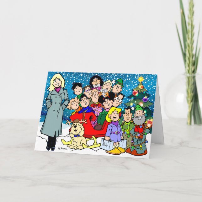 Weihnachtskarte für alle dankeskarte (Vorderseite)