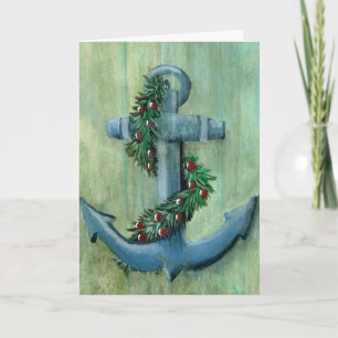 Weihnachtskarte für Anker und Garland Feiertagskarte