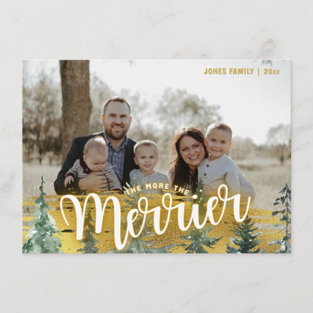 Weihnachtskarte für Baby-Ankündigung Begleitkarte (Vorderseite)