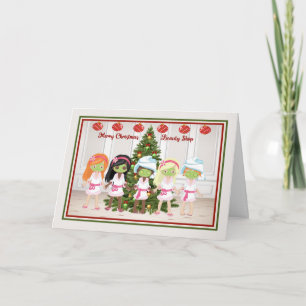 Weihnachtskarte für Beauty Shop Karte