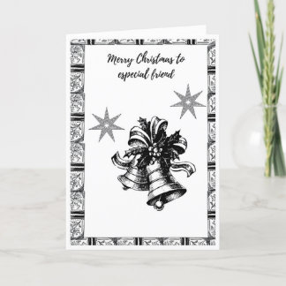 "Weihnachtskarte für besondere Freunde Feiertagskarte