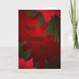 Weihnachtskarte für Chef Feiertagskarte