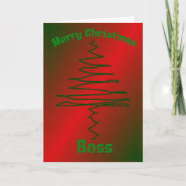Weihnachtskarte für Chef Feiertagskarte