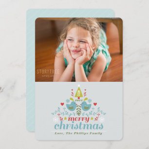 Weihnachtskarte für das Foto Feiertagskarte