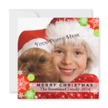 Weihnachtskarte für das moderne Foto