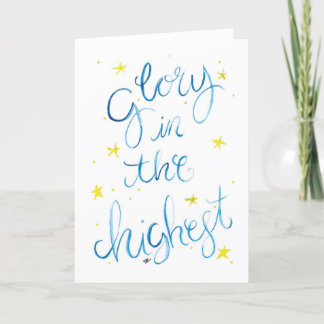 Weihnachtskarte für den Aquarell Dankeskarte