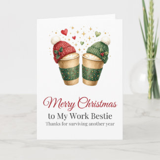Weihnachtskarte für den besten Arbeitskollegen Kaf Feiertagskarte
