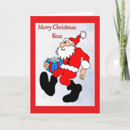 Weihnachtskarte für den Chef Feiertagskarte