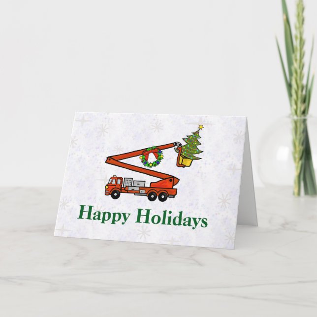 Weihnachtskarte für den Eimerkasten Feiertagskarte (Vorderseite)