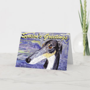 Weihnachtskarte für den Quirky Lurcher Feiertagskarte